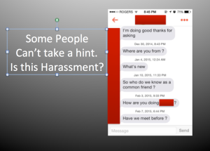 How do we define harassment?